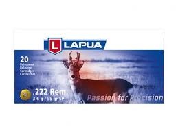 LAPUA 222 REM. 3,6G/55GR 20 SZT.  