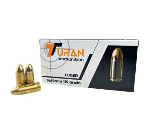 9x19 AMUNICJA BOJOWA 9X19MM TURAN TARGET 115GR/7,5G