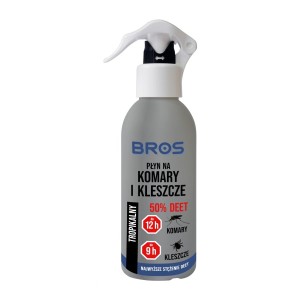 PŁYN BROS NA KOMARY I KLESZCZE  130 ml DEET