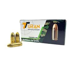 9x19 A MUNICJA BOJOW TURAN PARABELLUM 124GR/8G
