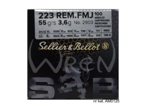 SELLIER&BELLOT KAL.223REM FMJ 55gr/3,6g (OP.100 SZT)