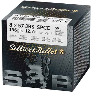 8x57 S&B JS FMJ 196GRS, 12,7G OP. 50SZT. 