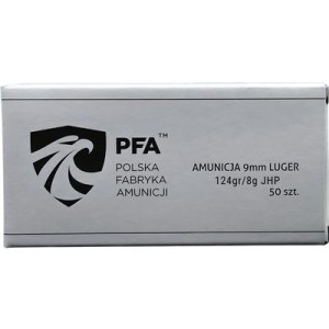 PFA 9X19 JHP 124GR/8G AMUNICJA FABRYCZNA  OP0.50 SZT.   