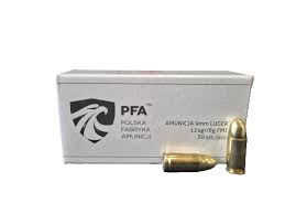 PFA 9X19 FMJ 124GR/8 AMUNICJA FABRYCZNA  OP0.50 SZT.  