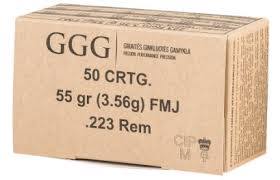 GGG REM KAL. 223 55 GR FMJ M193(OP.50 SZT) LIMIT