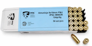 PFA 9X19 FMJ IPSC MINOR 124 AMUNICJA FABRYCZNA  OP0.50 SZT.   (1)