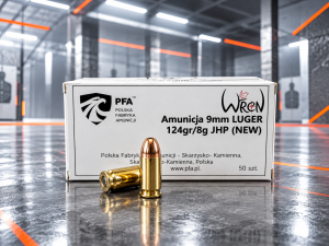 AMUNICJA PFA 9X19 JHP 124GR/8G AMUNICJA FABRYCZNA  OP0.50 SZT.